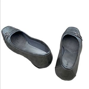 Kate Ann Metallic Green Slip On Shoes